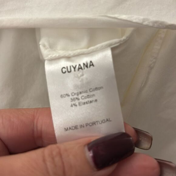 Guyana Elegant White Asymmetrical Blouse, XS - Picture 11 of 11